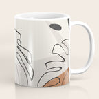 Minimal Abstract Art- Monstera Coffee Mug Gallery Image 1