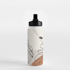 Minimal Abstract Art- Monstera Water Bottle Gallery Image 2