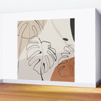 Minimal Abstract Art- Monstera Wall Mural Gallery Image 2
