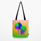 Tuscan  Landscape - Ombre Colors Minimalist Modern Abstract Iluustration  Tote Bag Gallery Image 2