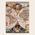 Gorgeous Old World Geographical Map Poster Gallery Image 4