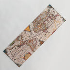 Gorgeous Old World Geographical Map Yoga Mat Gallery Image 1