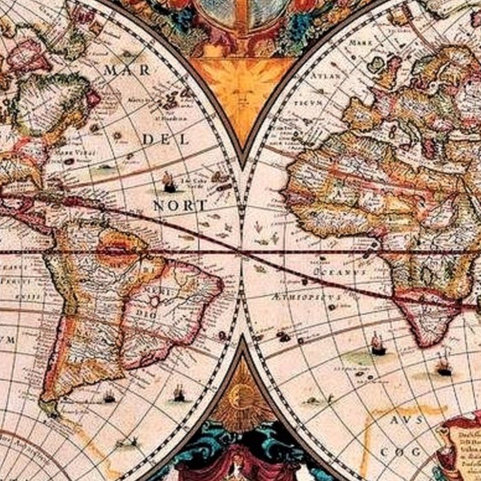 Gorgeous Old World Geographical Map Coffee Mug Gallery Image 2