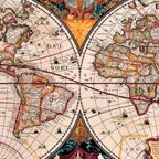 Gorgeous Old World Geographical Map Coffee Mug Gallery Image 2