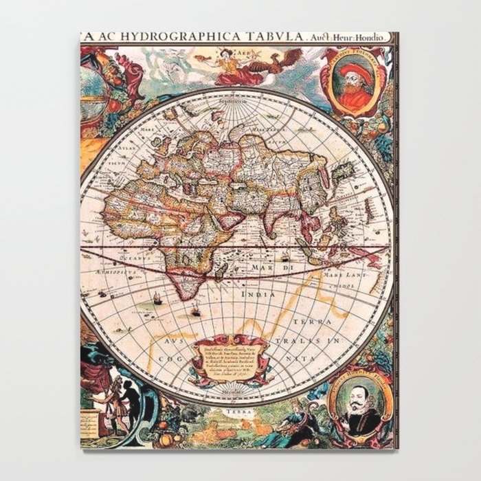 Gorgeous Old World Geographical Map Notebook Gallery Image 4