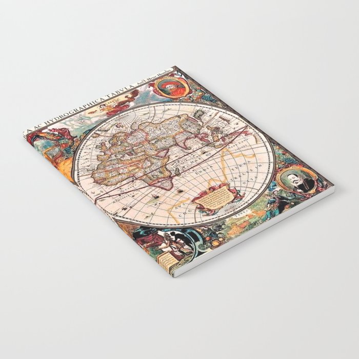 Gorgeous Old World Geographical Map Notebook Gallery Image 2