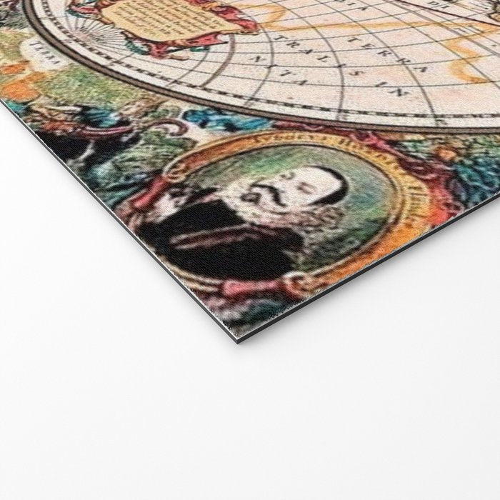 Gorgeous Old World Geographical Map Welcome Mat Gallery Image 2