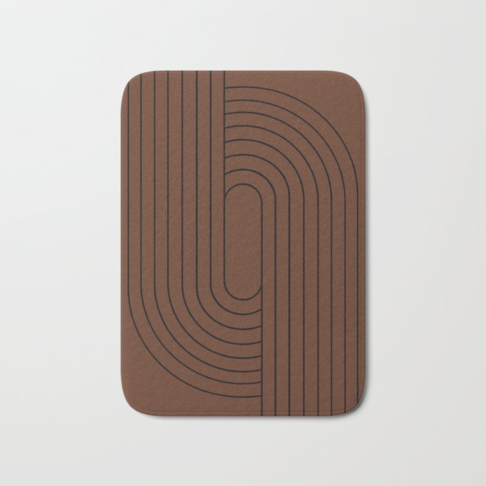 Oval Lines Abstract XXVI Bath Mat Gallery Image 1