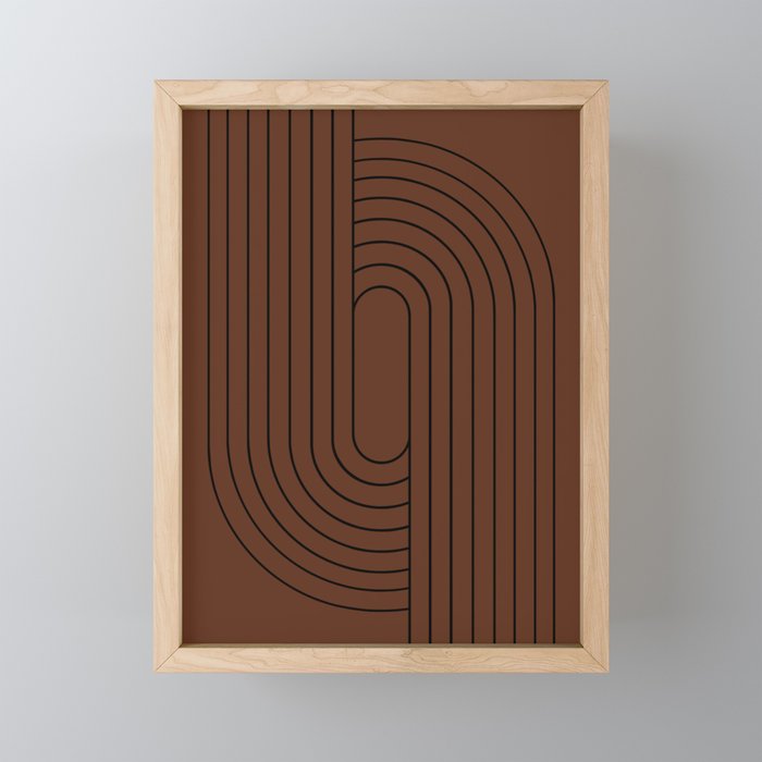 Oval Lines Abstract XXVI Mini Art Print Gallery Image 1