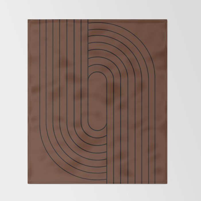 Oval Lines Abstract XXVI Throw Blanket Gallery Image 2