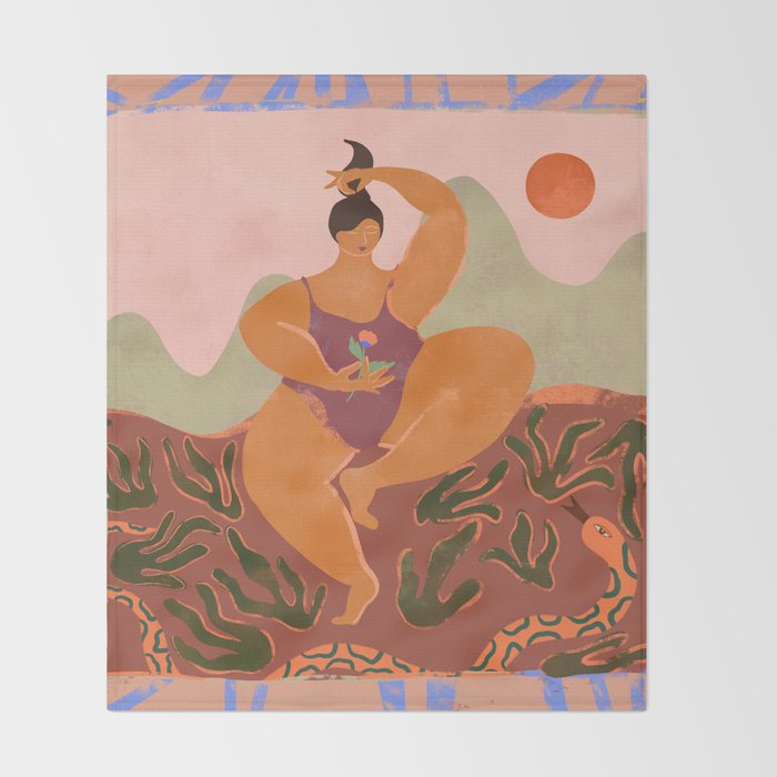Dear Body Throw Blanket Gallery Image 2