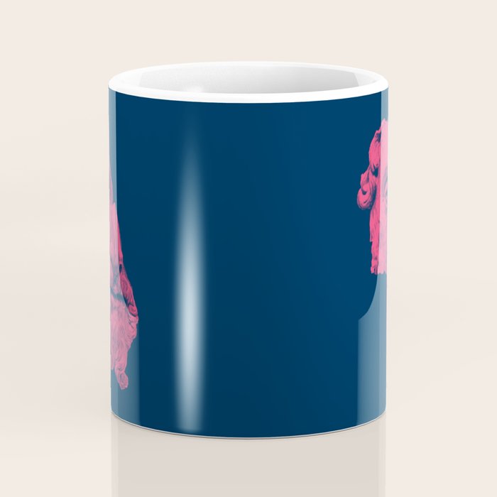 MARCUS AURELIUS ANTONINUS AUGUSTUS / prussian blue / vivid red Coffee Mug Gallery Image 4