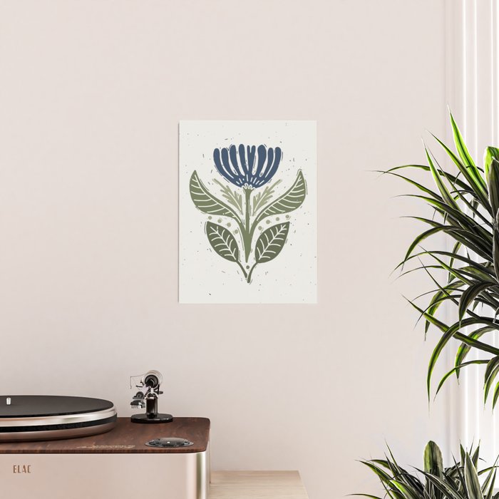 Stamped Floral Poster Gallery Image 2