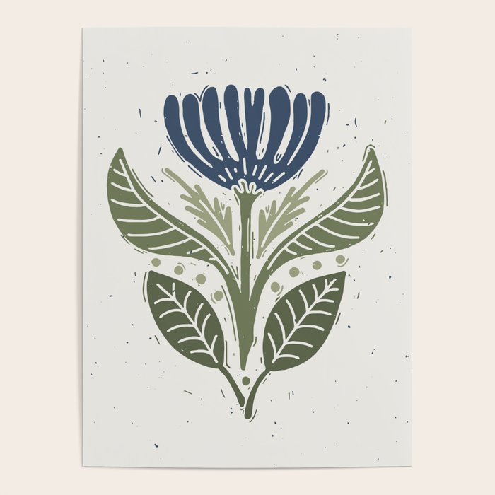 Stamped Floral Poster Gallery Image 4