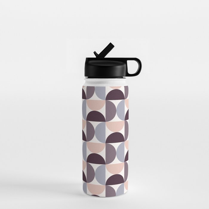 Bauhaus Mid Century Modern Geometric Pattern XIV Water Bottle Gallery Image 1