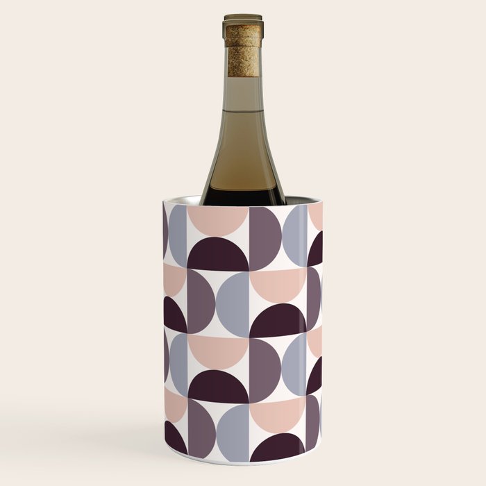 Bauhaus Mid Century Modern Geometric Pattern XIV Wine Chiller Gallery Image 2