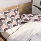 Bauhaus Mid Century Modern Geometric Pattern XIV Pillow Sham Gallery Image 2