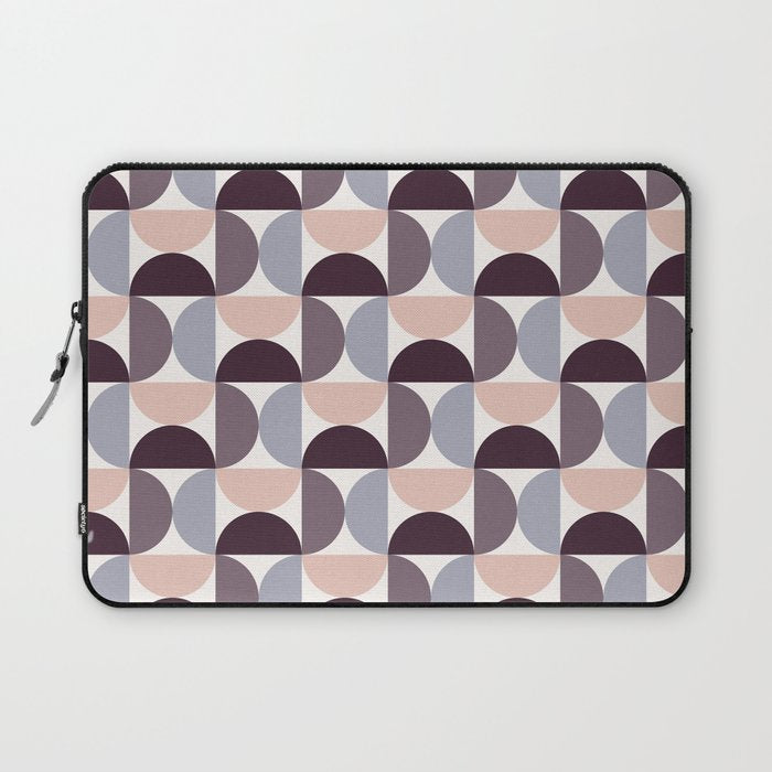 Bauhaus Mid Century Modern Geometric Pattern XIV Laptop Sleeve Gallery Image 1
