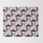 Bauhaus Mid Century Modern Geometric Pattern XIV Throw Blanket Gallery Image 2
