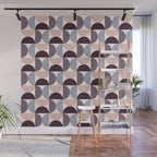 Bauhaus Mid Century Modern Geometric Pattern XIV Wall Mural Gallery Image 1