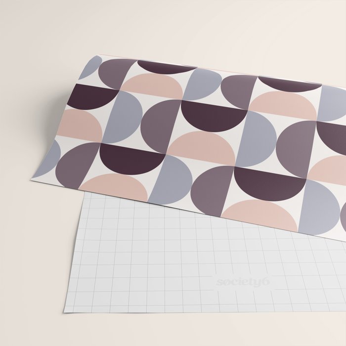 Bauhaus Mid Century Modern Geometric Pattern XIV Wrapping Paper Gallery Image 2