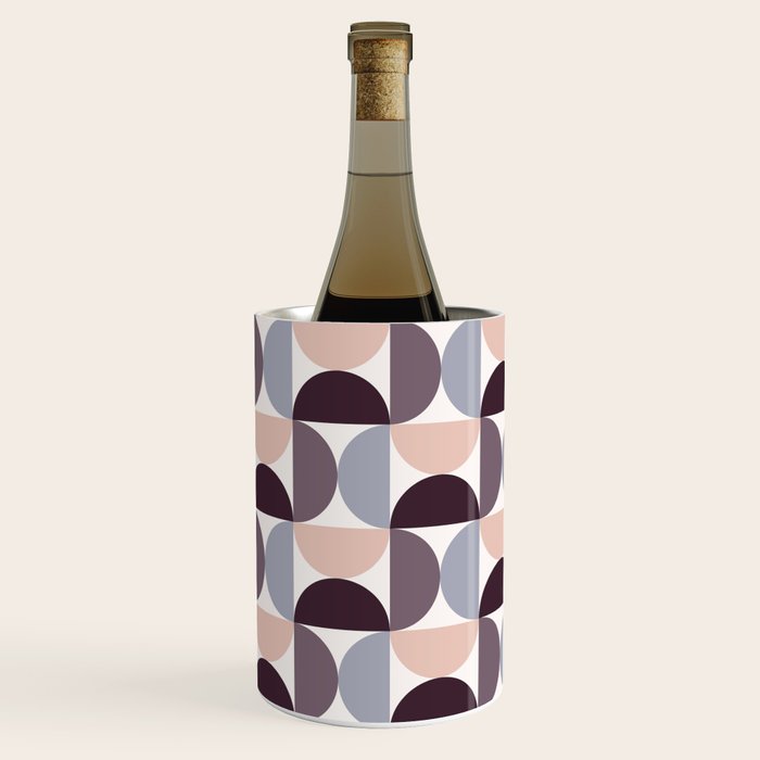 Bauhaus Mid Century Modern Geometric Pattern XIV Wine Chiller Gallery Image 3