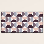 Bauhaus Mid Century Modern Geometric Pattern XIV Desk Mat Gallery Image 3