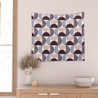 Bauhaus Mid Century Modern Geometric Pattern XIV Wall Tapestry Gallery Image 2
