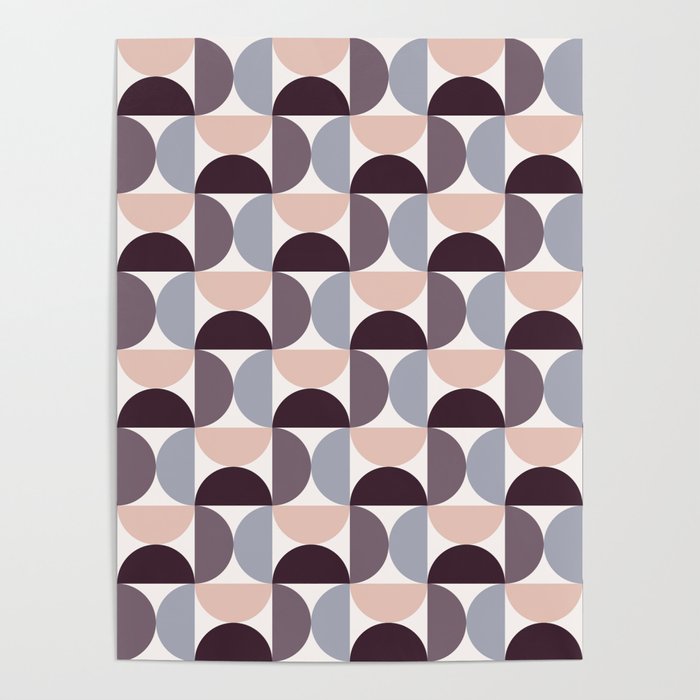Bauhaus Mid Century Modern Geometric Pattern XIV Poster Gallery Image 4