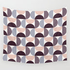 Bauhaus Mid Century Modern Geometric Pattern XIV Wall Tapestry Gallery Image 4