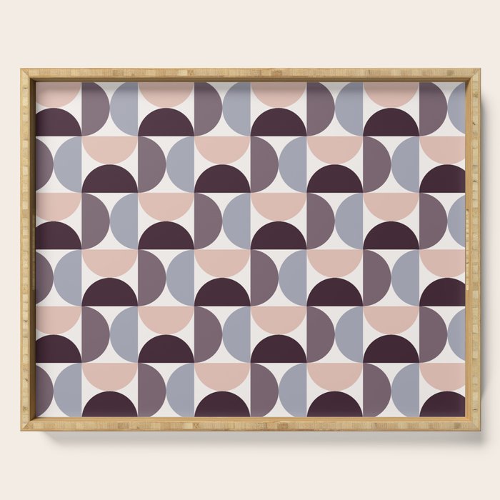 Bauhaus Mid Century Modern Geometric Pattern XIV Serving Tray Gallery Image 1
