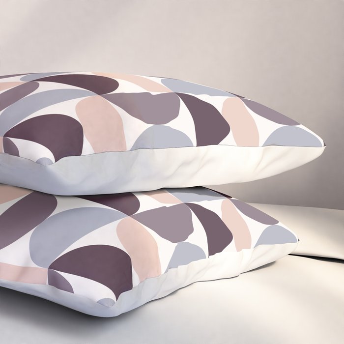 Bauhaus Mid Century Modern Geometric Pattern XIV Pillow Sham Gallery Image 3