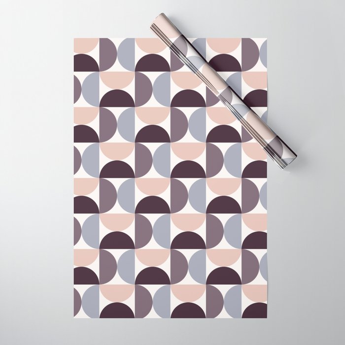 Bauhaus Mid Century Modern Geometric Pattern XIV Wrapping Paper Gallery Image 1
