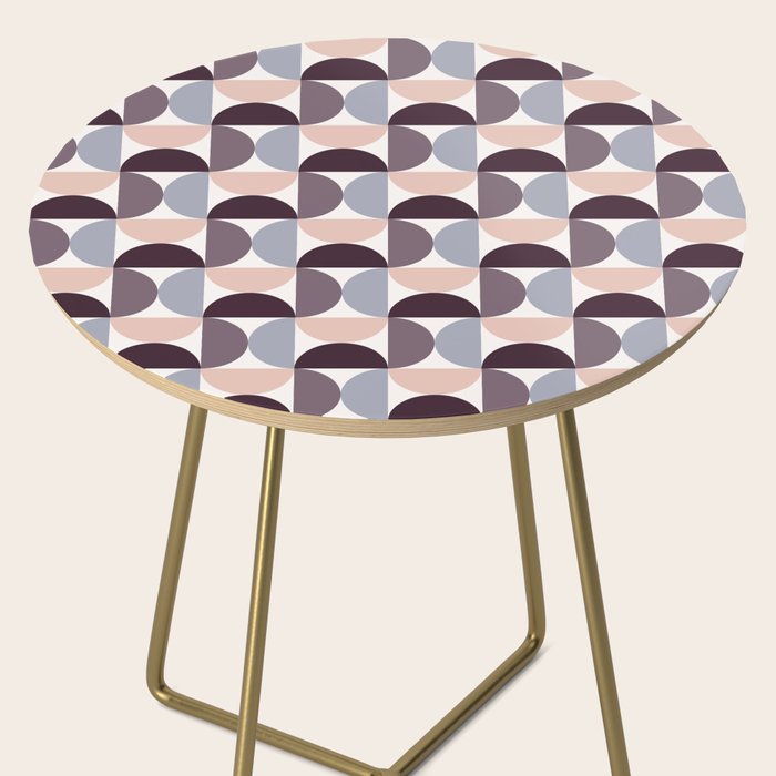 Bauhaus Mid Century Modern Geometric Pattern XIV Side Table Gallery Image 2
