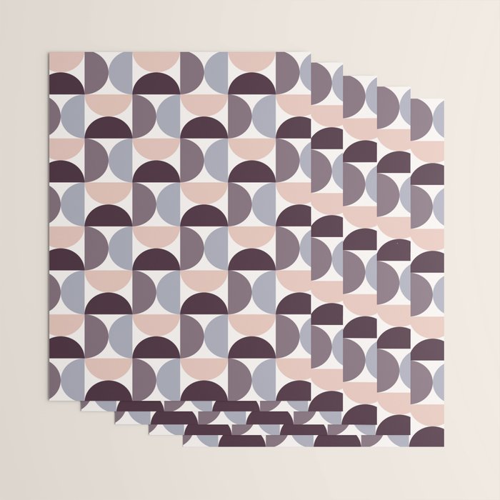Bauhaus Mid Century Modern Geometric Pattern XIV Wrapping Paper Gallery Image 3