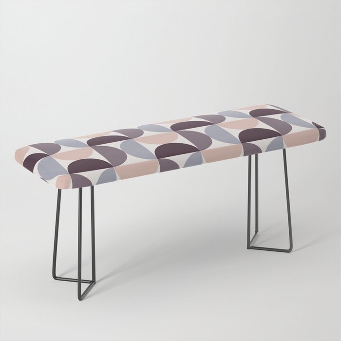 Bauhaus Mid Century Modern Geometric Pattern XIV Bench Gallery Image 1