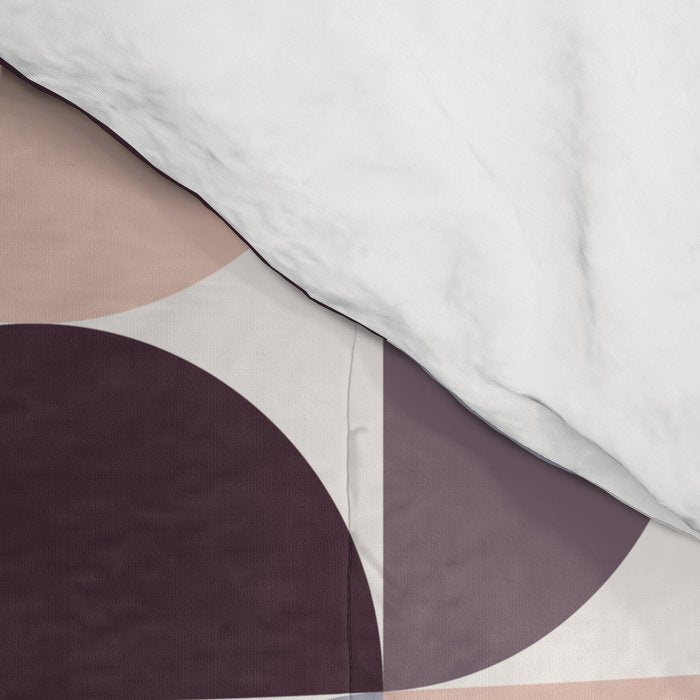 Bauhaus Mid Century Modern Geometric Pattern XIV Comforter Gallery Image 4