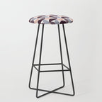 Bauhaus Mid Century Modern Geometric Pattern XIV Stool Gallery Image 1