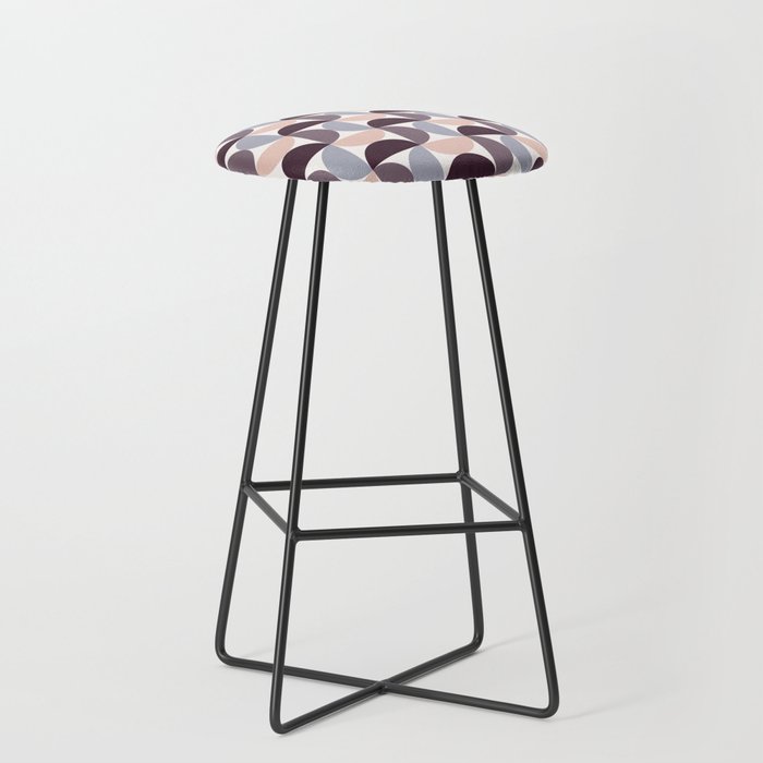 Bauhaus Mid Century Modern Geometric Pattern XIV Stool Gallery Image 1