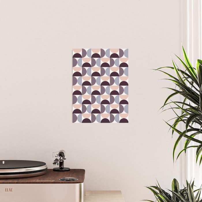 Bauhaus Mid Century Modern Geometric Pattern XIV Poster Gallery Image 2