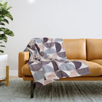 Bauhaus Mid Century Modern Geometric Pattern XIV Throw Blanket Gallery Image 1