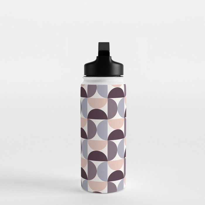 Bauhaus Mid Century Modern Geometric Pattern XIV Water Bottle Gallery Image 3