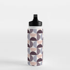 Bauhaus Mid Century Modern Geometric Pattern XIV Water Bottle Gallery Image 3