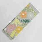 Block print spring meadow Yoga Mat Gallery Image 1