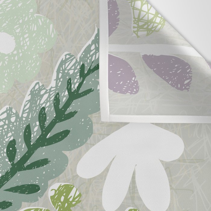 Block print spring meadow Wall Tapestry Gallery Image 3