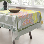 Block print spring meadow Tablecloth Gallery Image 3