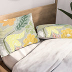 Block print spring meadow Pillow Sham Gallery Image 2