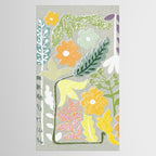 Block print spring meadow Tablecloth Gallery Image 2