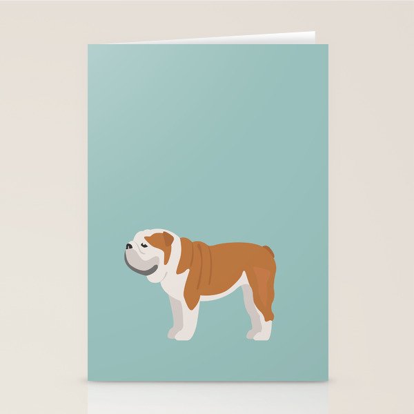 English Bulldog Stationery Card Gallery Image 1