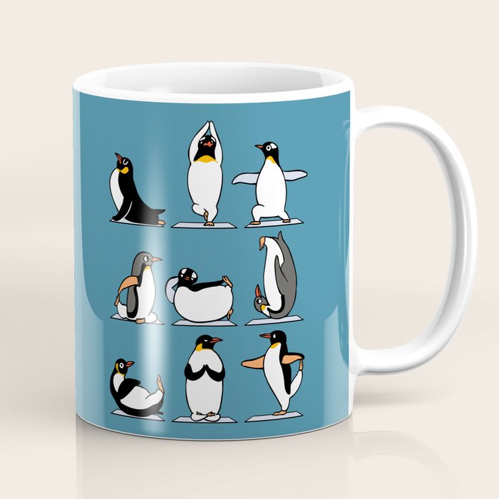 Penguin Yoga Coffee Mug Gallery Image 1